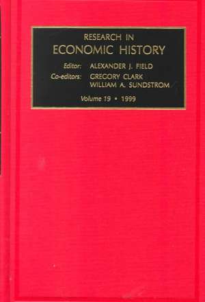 Research in Economic History de W. Sundstrom