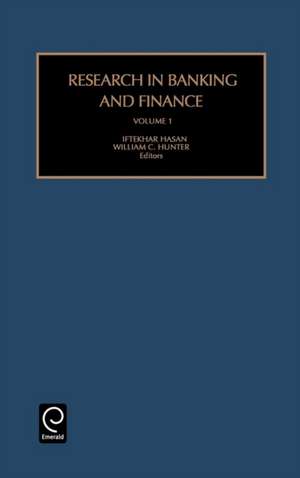 Research in Banking and Finance de I. Hasan