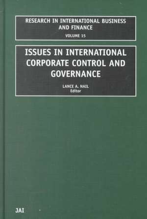 Issues in International Corporate Control and Governance de L.a. Nail