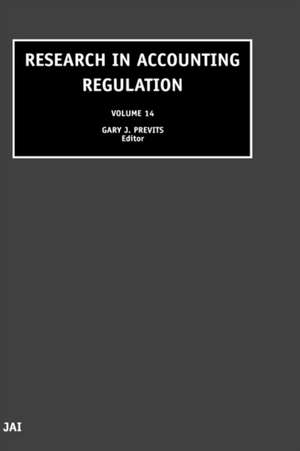 Research in Accounting Regulation de Gary Previts