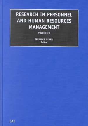 Research in Personnel and Human Resources Management de Gina Ferris