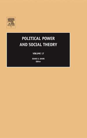 Political Power and Social Theory de Diane E. Davis