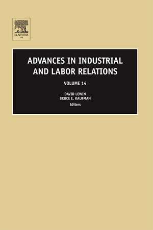 Advances in Industrial and Labor Relations de David Lewin