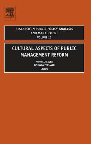 Cultural Aspects of Public Management Reform de Kuno Schedler