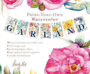 Paint-Your-Own Watercolor Garland: Illustrations by Kristy Rice de Kristy Rice