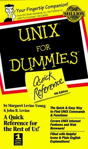 UNIX For Dummies Quick Reference 4e de JR Levine