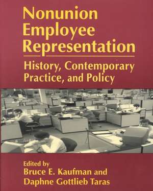 Nonunion Employee Representation: History, Contemporary Practice and Policy de Bruce E. Kaufman