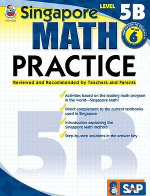 Singapore Math Practice Level 5B, Grade 6 de Frank Schaffer Publications