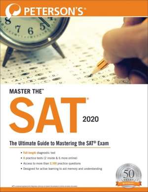 Master the SAT 2020 de Peterson'S
