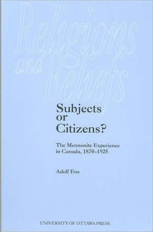 Subjects or Citizens? de Adolf Ens