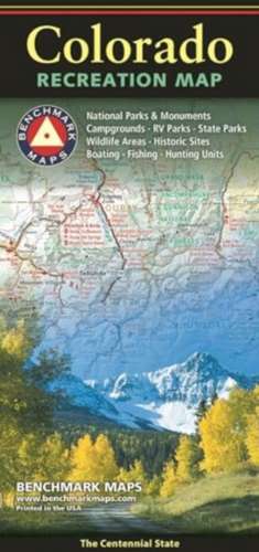 Colorado Recreation Map de Benchmark Maps