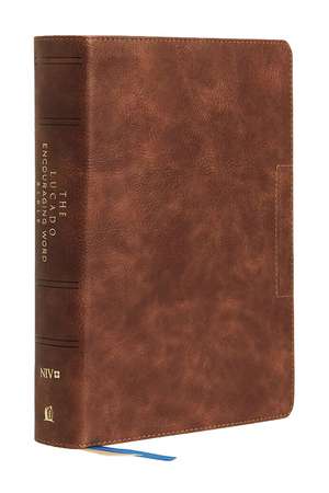 NIV, Lucado Encouraging Word Bible, Leathersoft, Brown, Comfort Print: Holy Bible, New International Version de Max Lucado