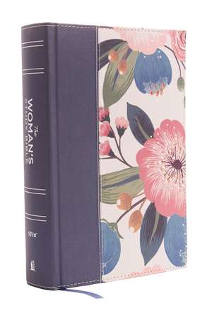 NIV, The Woman's Study Bible, Cloth over Board, Blue Floral, Full-Color, Red Letter: Receiving God's Truth for Balance, Hope, and Transformation de Dorothy Kelley Patterson