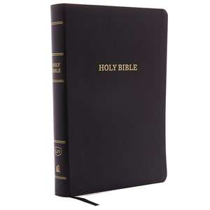 KJV Holy Bible: Giant Print with 53,000 Cross References, Black Bonded Leather, Red Letter, Comfort Print: King James Version de Thomas Nelson