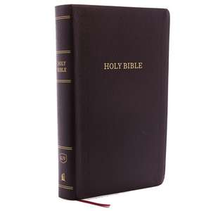 KJV Holy Bible: Personal Size Giant Print with 43,000 Cross References, Burgundy Bonded Leather, Red Letter, Comfort Print: King James Version de Thomas Nelson