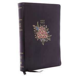 KJV Holy Bible: Super Giant Print with 43,000 Cross References, Deluxe Black Floral Leathersoft, Red Letter, Comfort Print: King James Version de Thomas Nelson