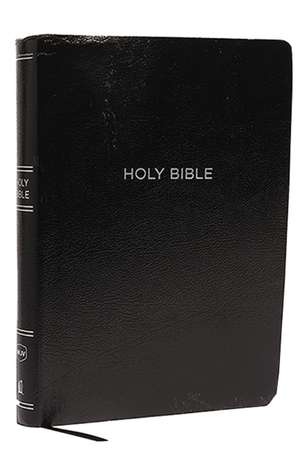 NKJV Holy Bible, Super Giant Print Reference Bible, Black Leather-look, 43,000 Cross references, Red Letter, Comfort Print: New King James Version de Thomas Nelson