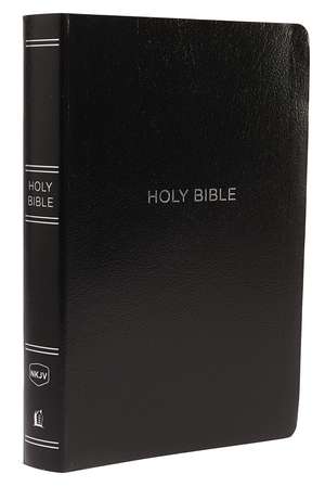 NKJV Holy Bible, Giant Print Center-Column Reference Bible, Black Leather-look, Thumb Indexed, 72,000+ Cross References, Red Letter, Comfort Print: New King James Version de Thomas Nelson