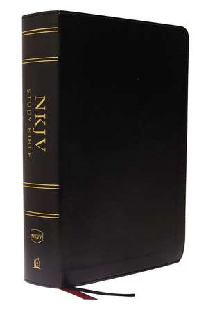 NKJV Study Bible, Leathersoft, Black, Full-Color, Thumb Indexed, Comfort Print: The Complete Resource for Studying God’s Word de Thomas Nelson