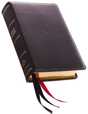 NKJV, Single-Column Reference Bible, Premium Goatskin Leather, Black, Premier Collection, Comfort Print: Holy Bible, New King James Version de Thomas Nelson