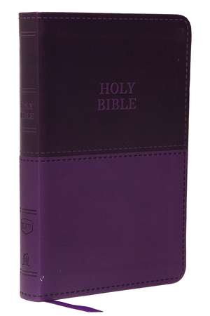 KJV, Value Thinline Bible, Compact, Leathersoft, Purple, Red Letter, Comfort Print: Holy Bible, King James Version de Thomas Nelson