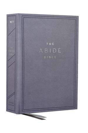 NET, Abide Bible, Cloth over Board, Blue, Comfort Print: Holy Bible de Taylor University Center for Scripture Engagement