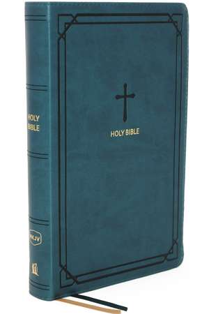 NKJV, End-of-Verse Reference Bible, Compact, Leathersoft, Teal, Red Letter, Comfort Print: Holy Bible, New King James Version de Thomas Nelson