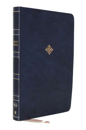 NKJV Holy Bible, Giant Print Center-Column Reference Bible, Blue Leathersoft, 72,000+ Cross References, Red Letter, Comfort Print: New King James Version de Thomas Nelson