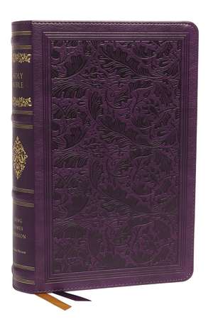 KJV, Personal Size Reference Bible, Sovereign Collection, Leathersoft, Purple, Red Letter, Comfort Print: Holy Bible, King James Version de Thomas Nelson