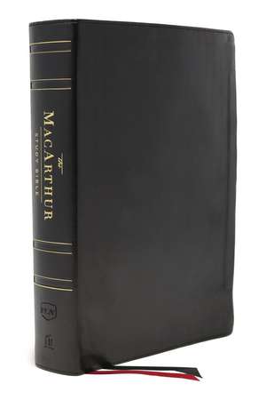 NKJV, MacArthur Study Bible, 2nd Edition, Genuine Leather, Black, Thumb-indexed, Comfort Print: Unleashing God's Truth One Verse at a Time de John F. MacArthur