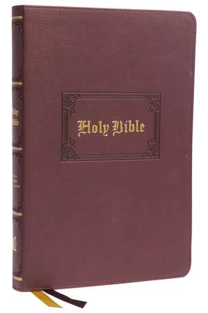 KJV Holy Bible: Large Print Thinline, Brown Leathersoft, Red Letter, Comfort Print: King James Version: Holy Bible, King James Version de Thomas Nelson