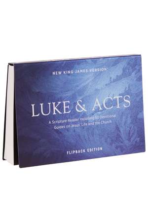 NKJV Luke/Acts Devotional, Flipback Edition, Red Letter, Paperback de Thomas Nelson