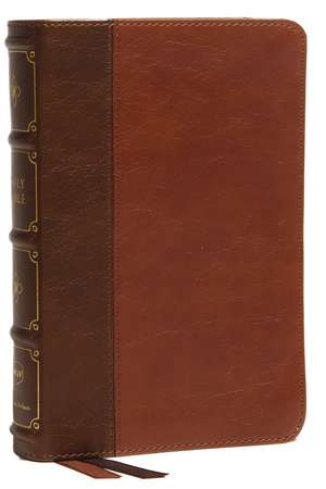 NKJV, Compact Bible, Maclaren Series, Leathersoft, Brown, Comfort Print: Holy Bible, New King James Version de Thomas Nelson