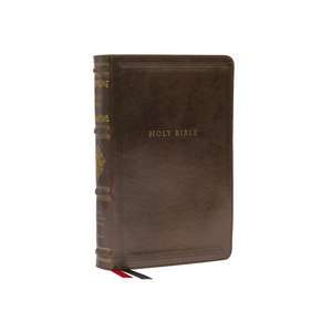 NKJV, Personal Size Reference Bible, Sovereign Collection, Leathersoft, Brown, Red Letter, Comfort Print: Holy Bible, New King James Version de Thomas Nelson