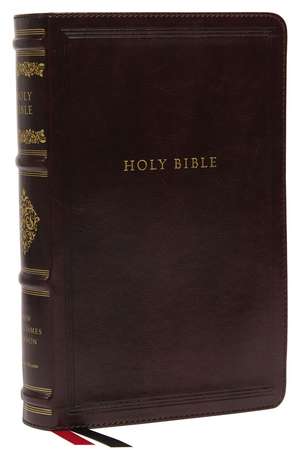 NKJV, Personal Size Reference Bible, Sovereign Collection, Leathersoft, Brown, Red Letter, Thumb Indexed, Comfort Print: Holy Bible, New King James Version de Thomas Nelson