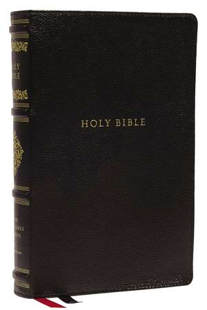 NKJV, Personal Size Reference Bible, Sovereign Collection, Genuine Leather, Black, Red Letter, Thumb Indexed, Comfort Print: Holy Bible, New King James Version de Thomas Nelson