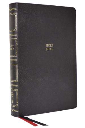 KJV, Paragraph-style Large Print Thinline Bible, Genuine Leather, Black, Red Letter, Comfort Print: Holy Bible, King James Version de Thomas Nelson