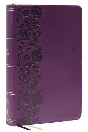 KJV Large Print Single-Column Bible, Personal Size with End-of-Verse Cross References, Purple Leathersoft, Red Letter, Comfort Print: King James Version: Holy Bible, King James Version de Thomas Nelson