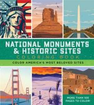 National Monuments & Historic Sites Coloring Book de Editors of Chartwell Books