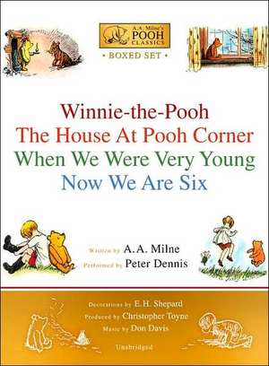 A.A. Milne's Pooh Classics Boxed Set: Winnie-The-Pooh; The House at Pooh Corner; When We Were Very Young; Now We Are Six de A. A. Milne