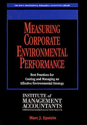 MEASURING CORP ENVIRONMENTAL P de Marc Epstein