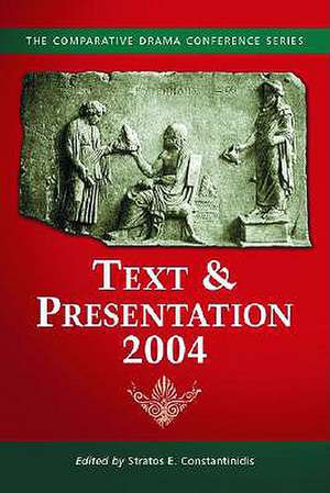 Text and Presentation 2004: "" de Stratos E. Constantinidis