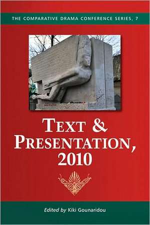 Text & Presentation, 2010 de Kiki Gounaridou