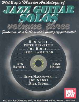 Master Anthology of Jazz Guitar Solos Volume 3 de Mel Bay Publications