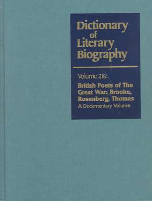 Dictionary of Literary Biography: Adocumentary Volume de Richard Layman