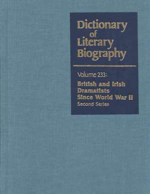 Dictionary of Literary Biography: British and Irish Dramatists Since WW II de John Bull