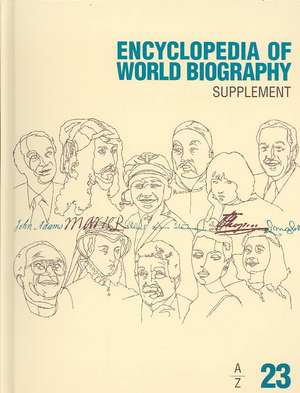 Encyclopedia of World Biography: 2003 Supplement de Gale Group