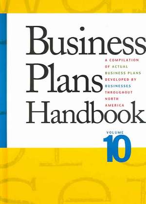 Business Plans Handbook de Gale Group