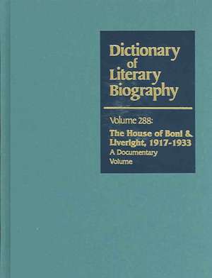 Dictionary of Literary Biography: A Docuentary Volume de Matthew J. Bruccoli