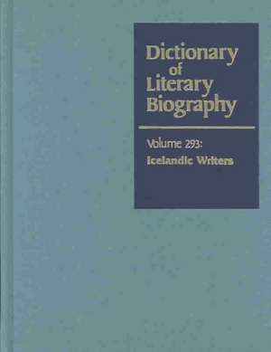 Dictionary of Literary Biography: Icelandic Writers de Matthew J. Bruccoli